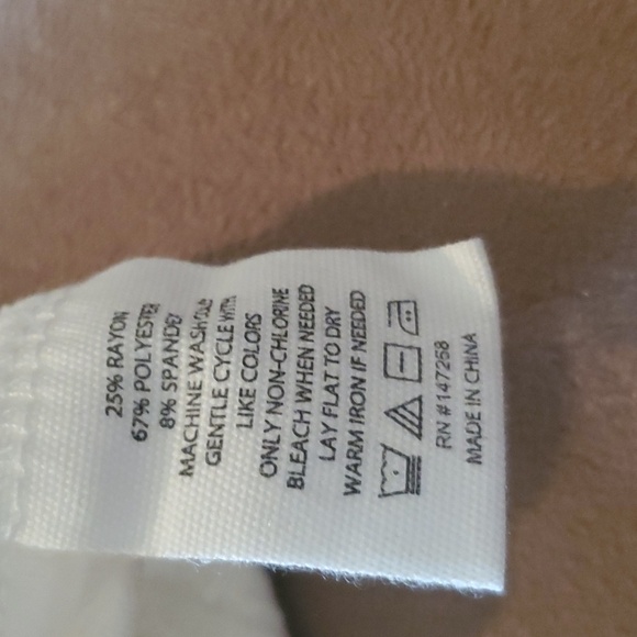 Simply Southern Womans Ribbed Ivory Shirt, S/M - Picture 7 of 8